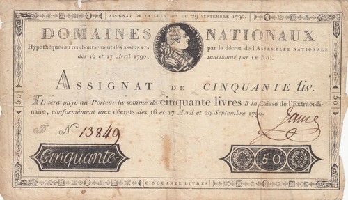 France livres louis xvi - france, 50