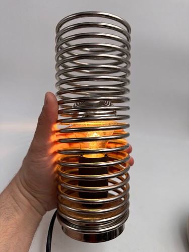 Lampe ressort inox design - inox,
