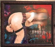 CHRISTOPHE CASSEL COTE ARTPRICE- AKOUN NUDE ORIGINAL HUILE sur Toile 