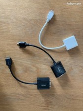 Adaptateur HDMI mâle vers VGA femelle convertisseur vidéo avec sortie audio 