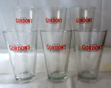 Lot 6 verres à gin GORDON'S 