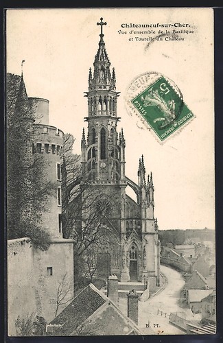 Cpa châteauneuf sur cher vue - cpa,