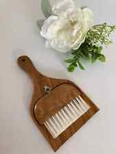 29 ⚜️ Ancienne Balayette de Table Ramasse Miette en Bois D'olivier Vintage