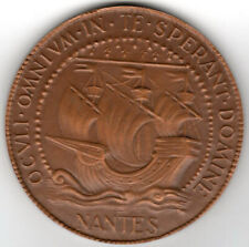 GROSSE MEDAILLE en bronze Chambre de commerce de NANTES