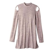 Mock Turtleneck Cold Shoulder