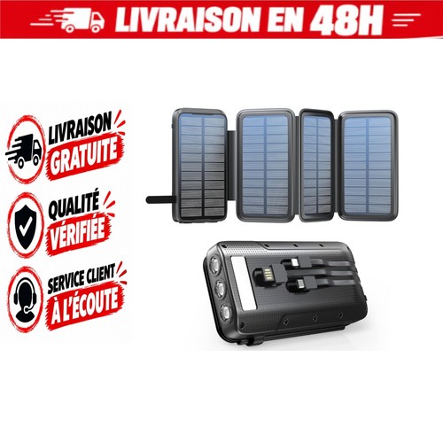 Batterie externe solaire - batterie,