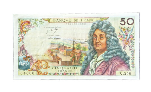 Billet francs racine - de,