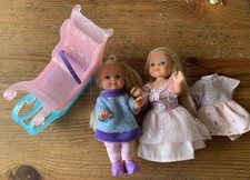 LOT 2 Poupées Mannequin (Style SHELLY Soeur de Barbie) + Luge