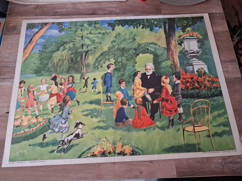 Affiche scolaire victor hugo - scolaire, /