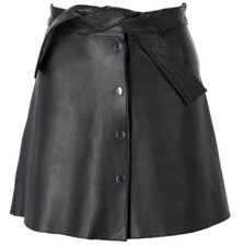 MAJE Mini jupe cuir neuve T36