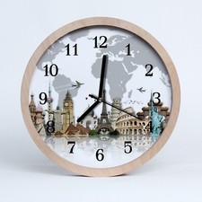 Tulup Horloge murale en bois