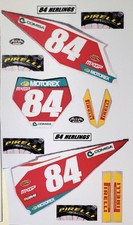 Kit Plaques Numéro Motocross