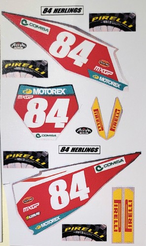 Kit plaques numéro motocross - plaques,