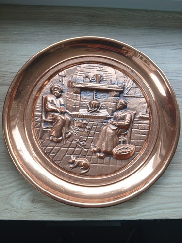 Ancienne assiette cuivre - ancienne,
