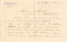 1919  LETTRE IMPRIMERIE MISTRAL A CAVAILLON