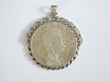 800 Argent Pendentif Pièce