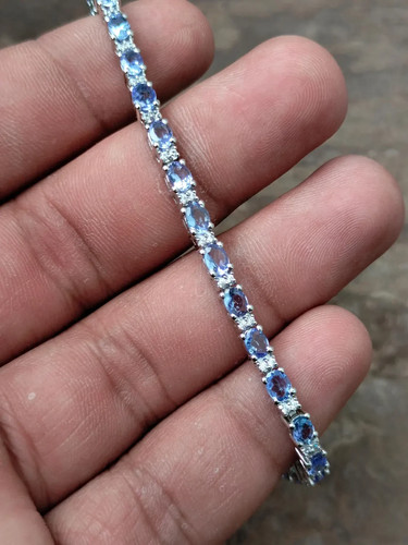 Tanzanite diamant bracelet - &,