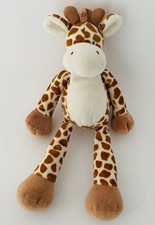 6156🌟25cm Peluche Plush Doudou Girafe Marron Beige Écru Nicotoy