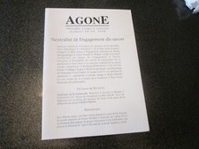  AGONE ..numero  18/19..neutralité & engagement du savoir.