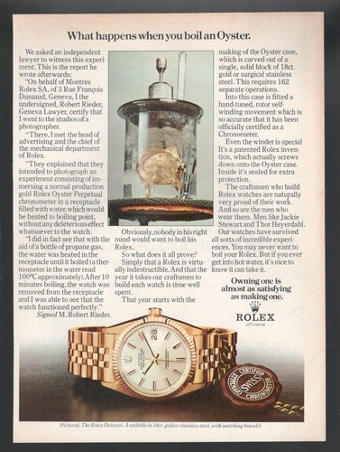 Rolex publicité 1972 montre - rolex,