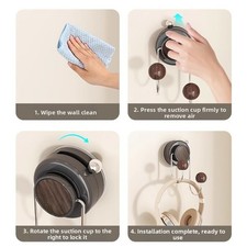 Crochet ventouse fort double