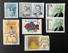 Lot de 8 timbres de Slovaquie