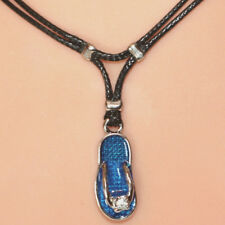 Collier pendentif tong bleu