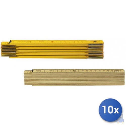 10x double mètre bois - 10x,