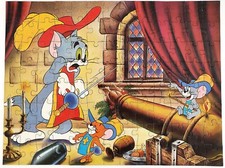 5 PUZZLES   ANNÉES 80    LA PANTHÈRE ROSE   TOM & JERRY   CHÈVRE    JEUX ANCIENS