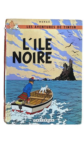 Tintin hergé l ile noire - bd,