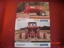LOT  DE  2  ANCIENS  PROSPECTUS   PUBLICITAIRES    TONNE LISIER - BINEUSE GOYER