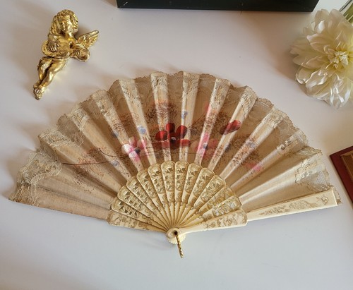 Eventail vintage décor - vintage, de