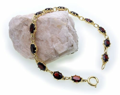 Bracelet grenat véritable - en,