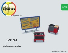 Set-04 / Accessoires pour  Maintenance Atelier - 1/72 (Mirage-Rafale-Jaguar)