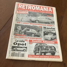 Revue Auto rétromania N° 27 1996 Citroën GS Austin Atlantic Primula Rovin etc