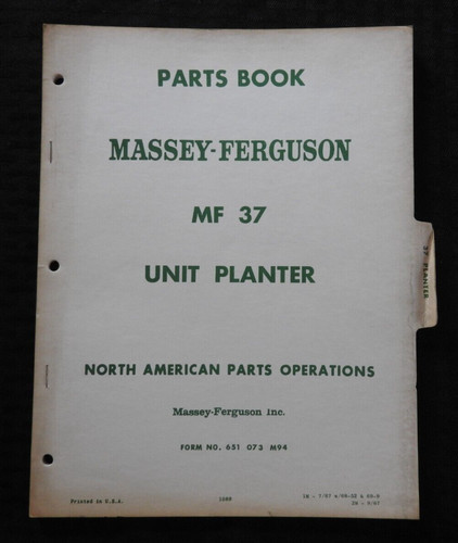 1969 massey ferguson 37 - massey, mf