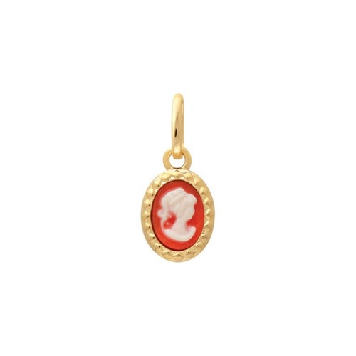 Petit pendentif camée fond - camée,