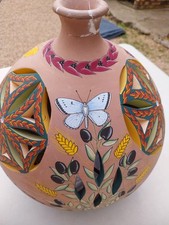 Pied de lampe terre cuite