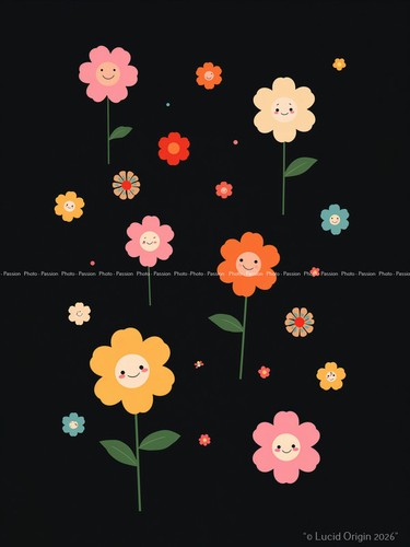Photo fleurs artistiques - a4,