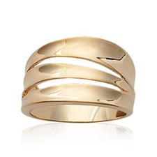 Bague femme - plaqué or jaune