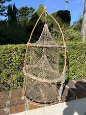 Objet De Métier Curiosité Ancien Piège À Insectes Nasse À Poissons Filet.