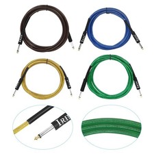 Câble Audio Guitare Réduction Bruit Niveau Pro 6 35mm Tête Droite 3 Mètres