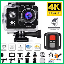 ✅  Caméra d'Action Ultra HD 4K Go Pro Étanche Écran 2.0 Wifi Télécommande Casque