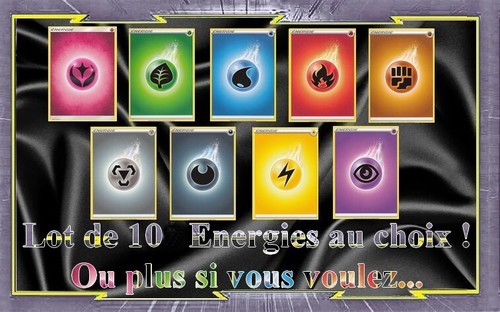 Lot cartes energies - lot, de