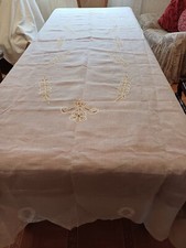 nappe ancienne brodée