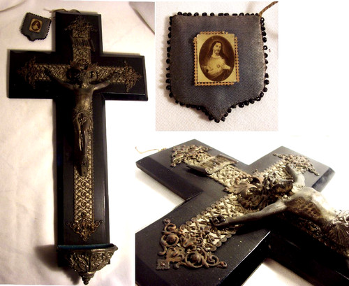 Crucifix benitier napoléon - benitier,