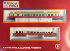 ROCO - 43009 - AUTORAIL X 2800 + REMORQUE - ANALOG. - BON ETAT (PR-XXXX)