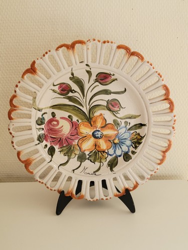 Ancienne assiette décor - assiette,