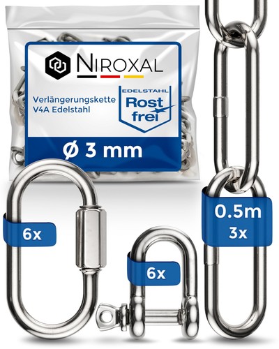 Kit chaîne inox 3 - , 50