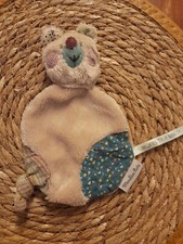 DOUDOU PLAT OURS LES JOLIS TROP BEAUX MOULIN ROTY BEIGE/VERT